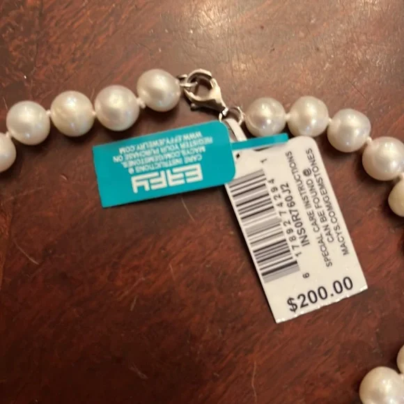 NEW EFFY pearl necklace cultured pearl 18 in. NWT - Picture 3 of 5